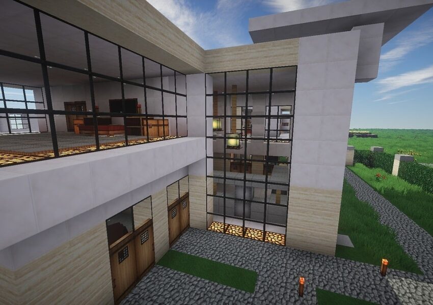 Big house in Minecraft