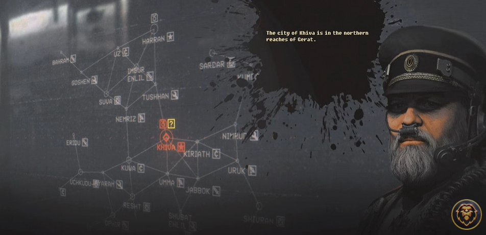 A game screenshot showcasing the in-game map of Highfleet