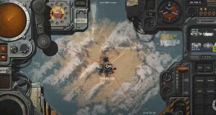 A screenshot depicting gameplay from the game Highfleet