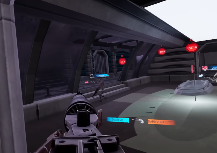 the main character shoot in Battlefront VR