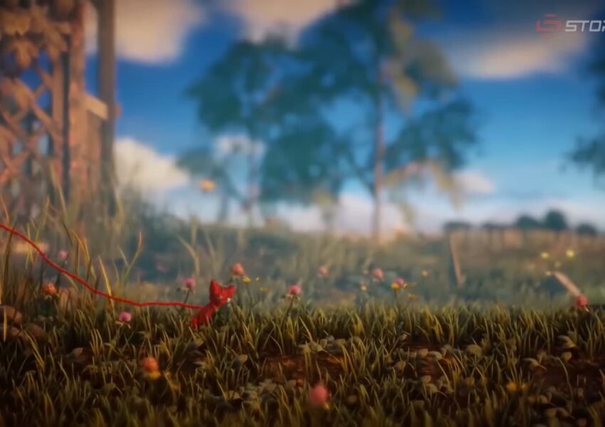 Cotton Colin character running in Uravel 2 game